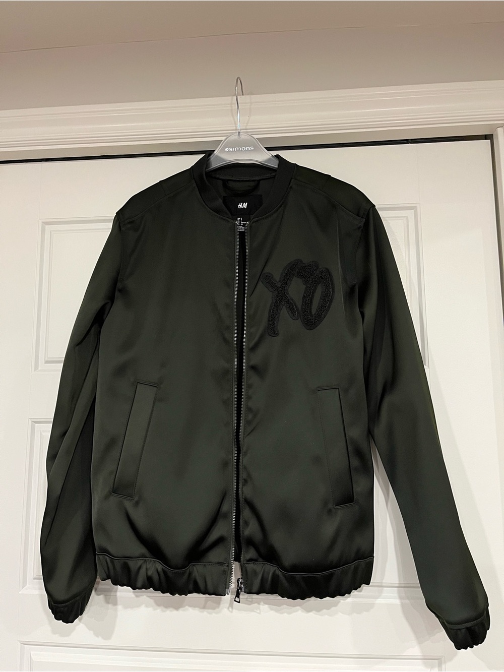 H&M x The Weeknd Black/Green Bomber Jacket